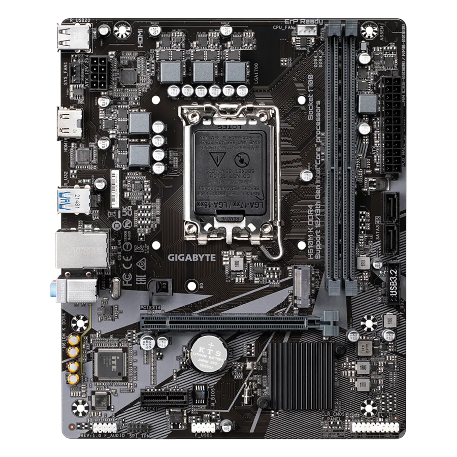 Gigabyte H610M K DDR4 Motherboard For Intel 12th | 13th | 14th Gen view 5